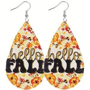 👋 Leaf Graphic Earrings " Welcome Fall" | Mix And Match 3/$20